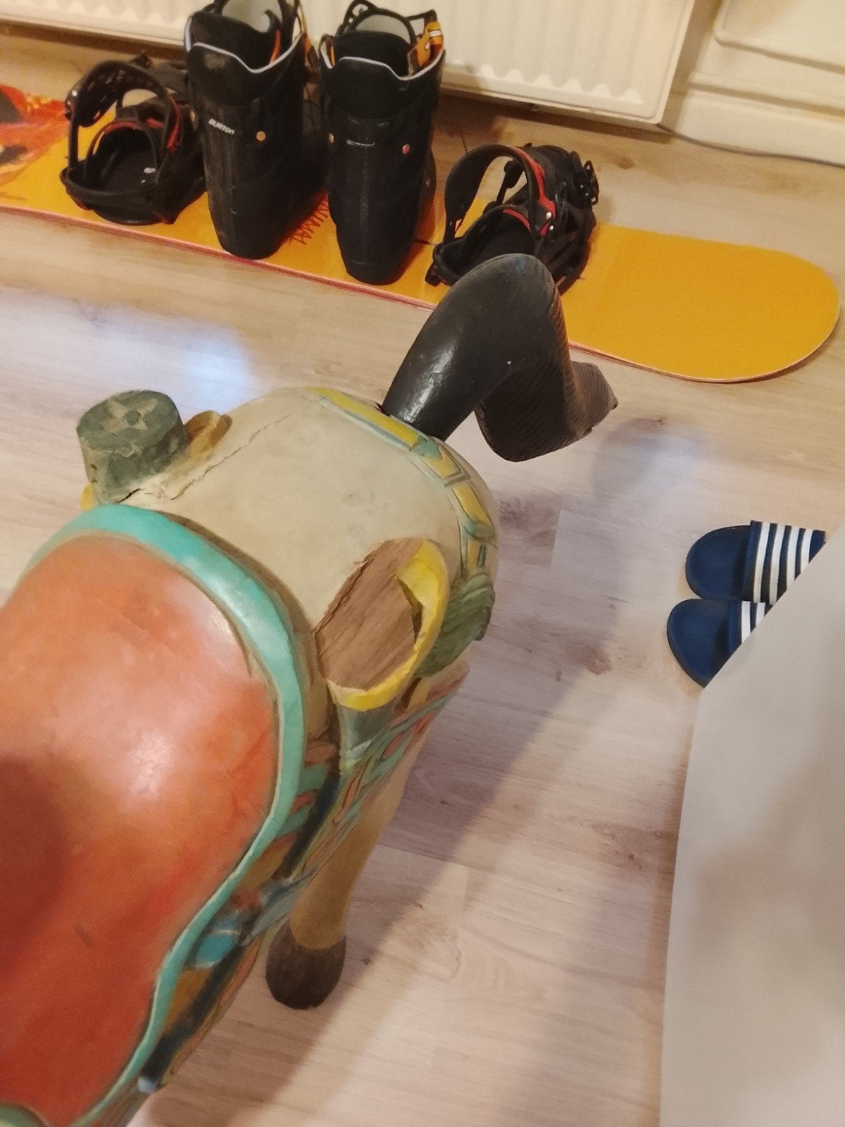 houten paard, schade aan de linkerkant, Antiek en Kunst, Ophalen