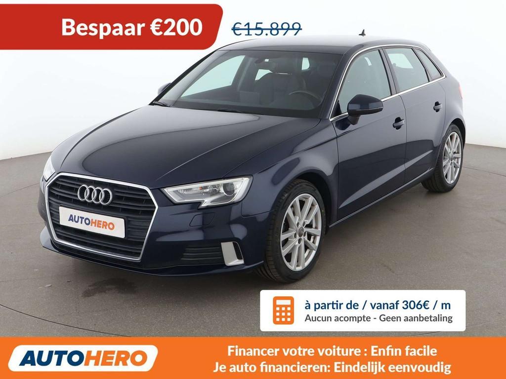 Audi A3 35 TFSI Sport (bj 2018), Auto's, Voorwielaandrijving, 1325 kg, 149 g/km, Blauw