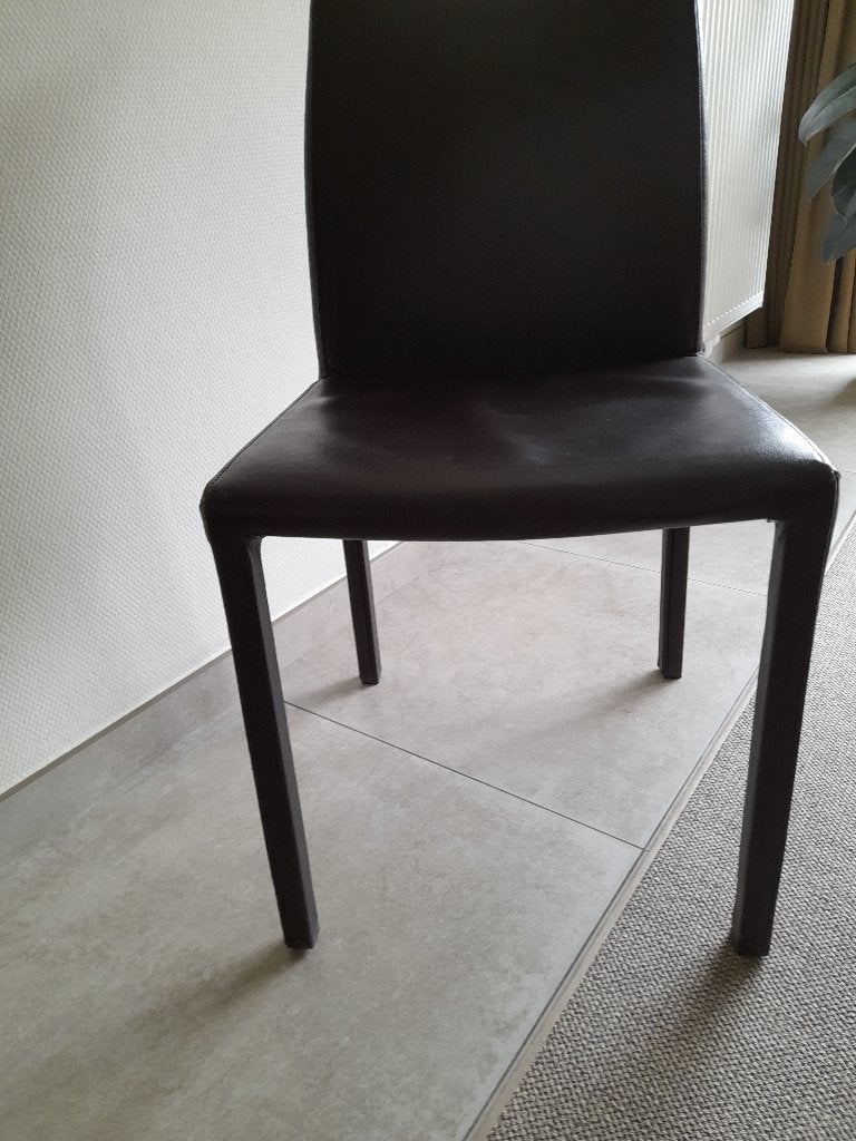 stoelen, Ophalen, Gebruikt, Bruin, Leer
