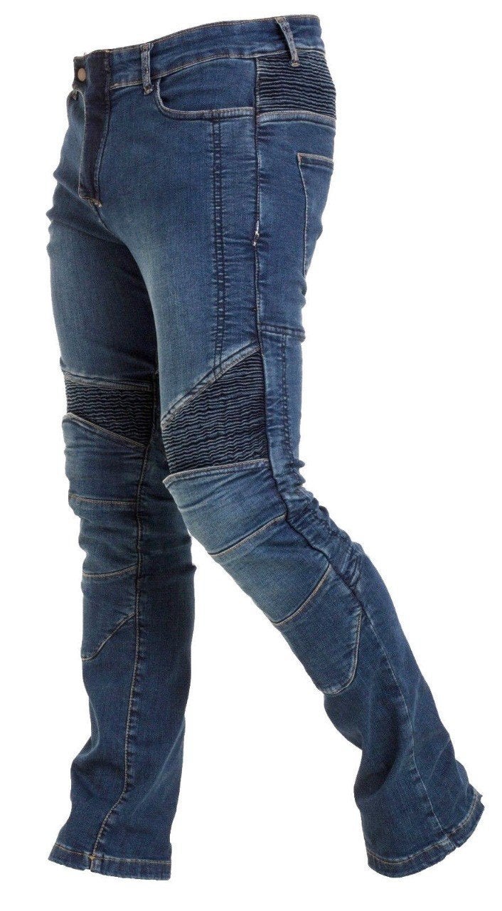 Moto jeans kevlar broek met nieuw pantser, Motoren, Kleding | Motorkleding, Verzenden, Nieuw met kaartje, Broek | textiel