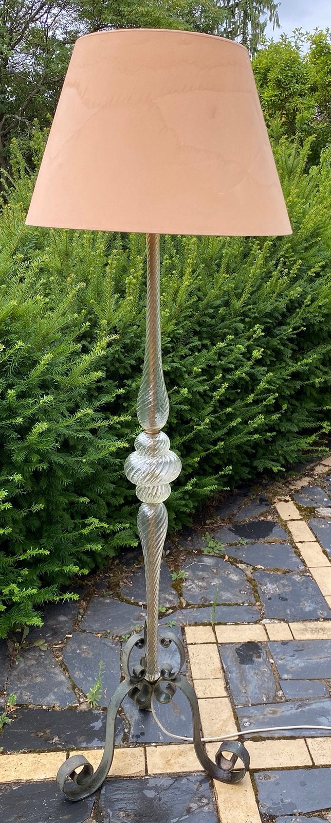 Lampadaire style Murano, Ophalen, Gebruikt, Glas, 150 tot 200 cm