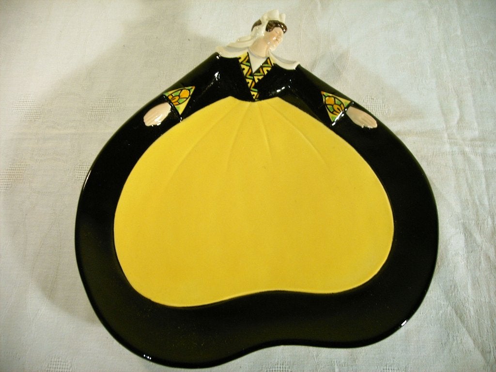 Normandische art déco schaal., Ophalen of Verzenden