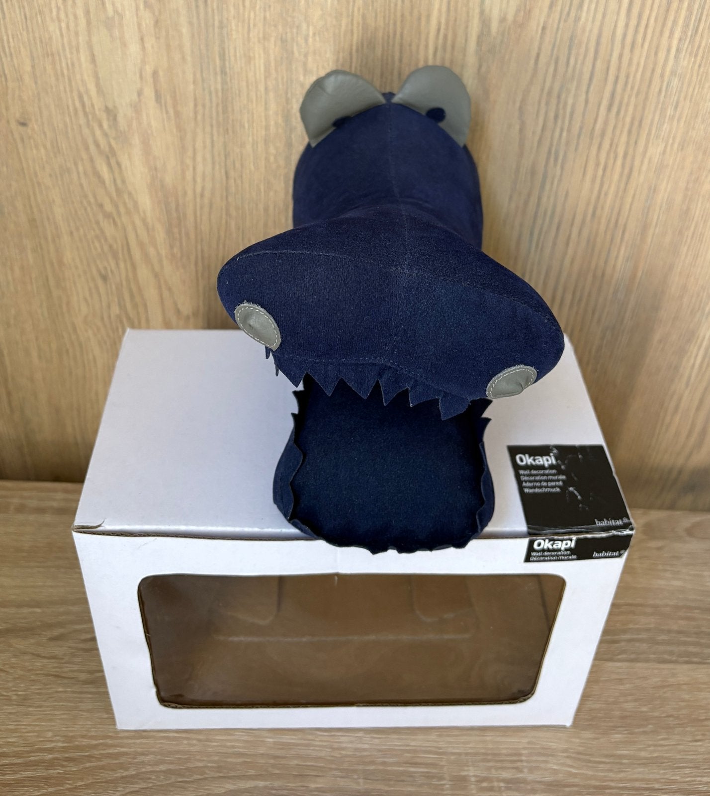 Décoration murale tête de crocodile - 14€, Enlèvement ou Envoi, Bleu, Comme neuf, À suspendre