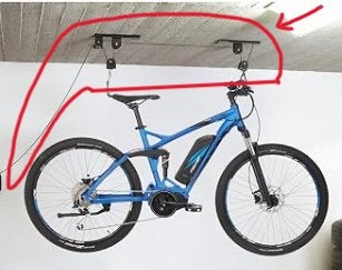 Nieuwe PROX-fietslift in zwart staal, max belasting 20 kg, Ophalen of Verzenden, Nieuw