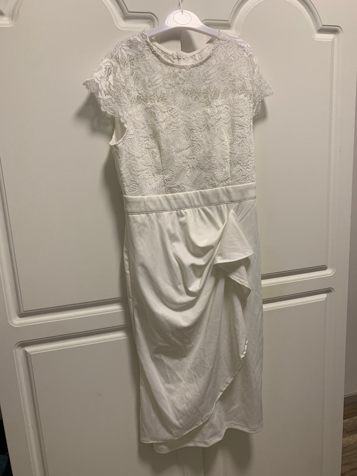 Witte kleed, Kleding | Dames, Wit, Nieuw, Knielengte, Ophalen