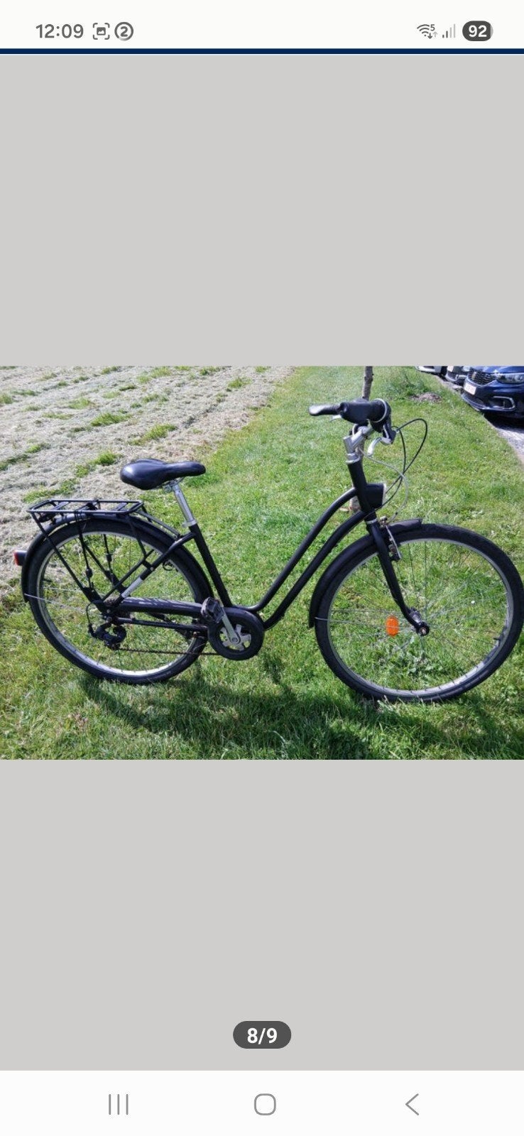 STEVIGE ZWARTE FIETS MET 2 VERSNELLINGEN PRIJS 50 EUR, Ophalen, Versnellingen