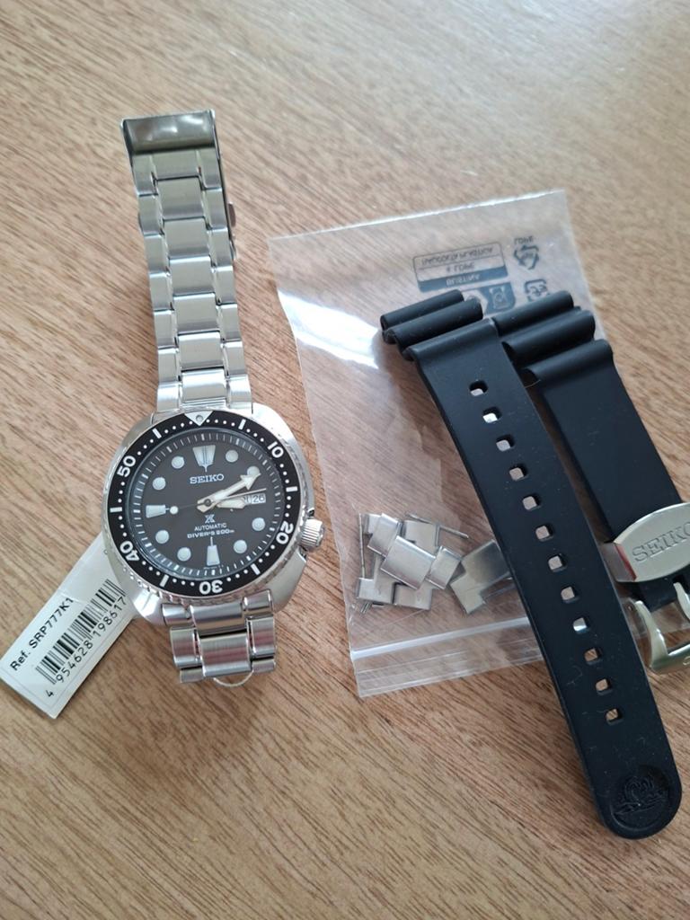 Seiko Turtle Prospex SRP777 neuve, Ophalen of Verzenden, Staal, Staal, Seiko