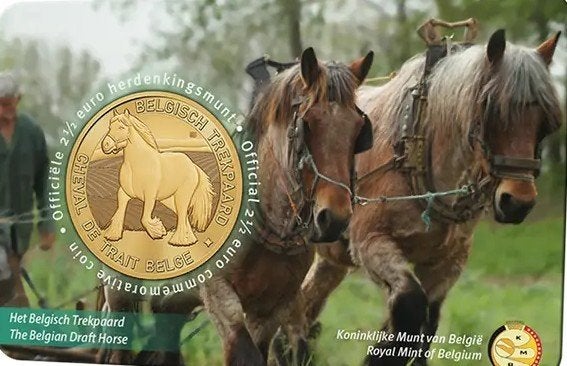 Belgique 2,5 euros 2026 le cheval de trait belge NL(ref 125), Timbres & Monnaies, Enlèvement ou Envoi, Autre, Monnaie en vrac