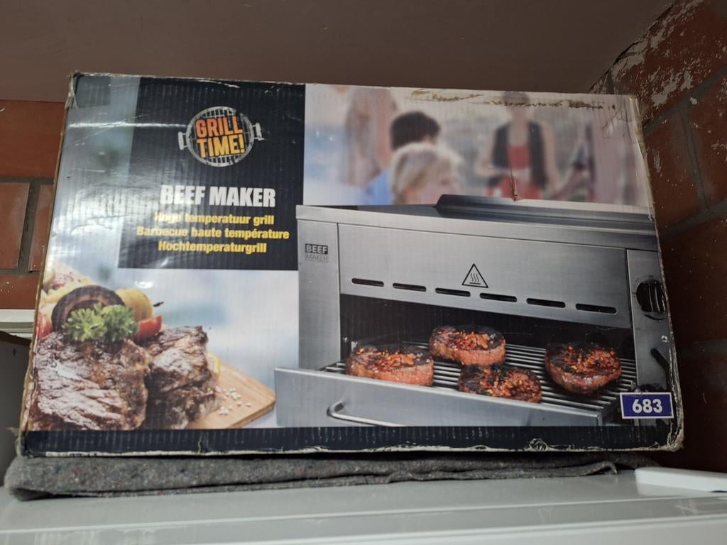 Beefmaker op gas nieuw, Ophalen