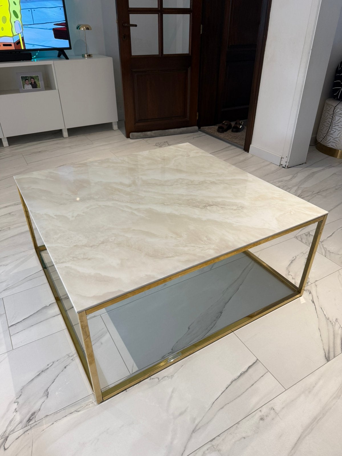 table basse, 50 à 100 cm, Carré, Enlèvement, Utilisé