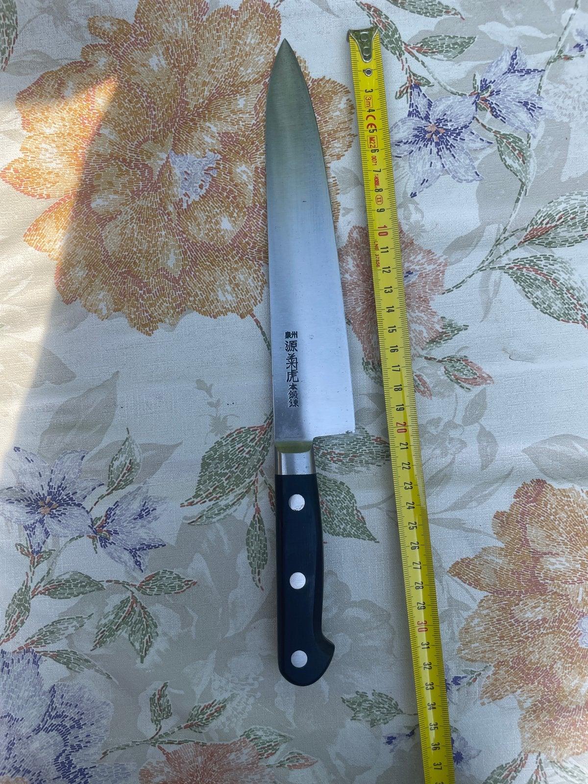 Superbe Gyuto ~21 cm — 泉州 源兼虎 本鍛錬, Envoi, Utilisé, Autres marques, Argent