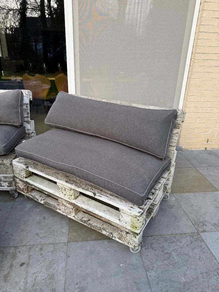 Pallet loungekussens, Ophalen, Gebruikt