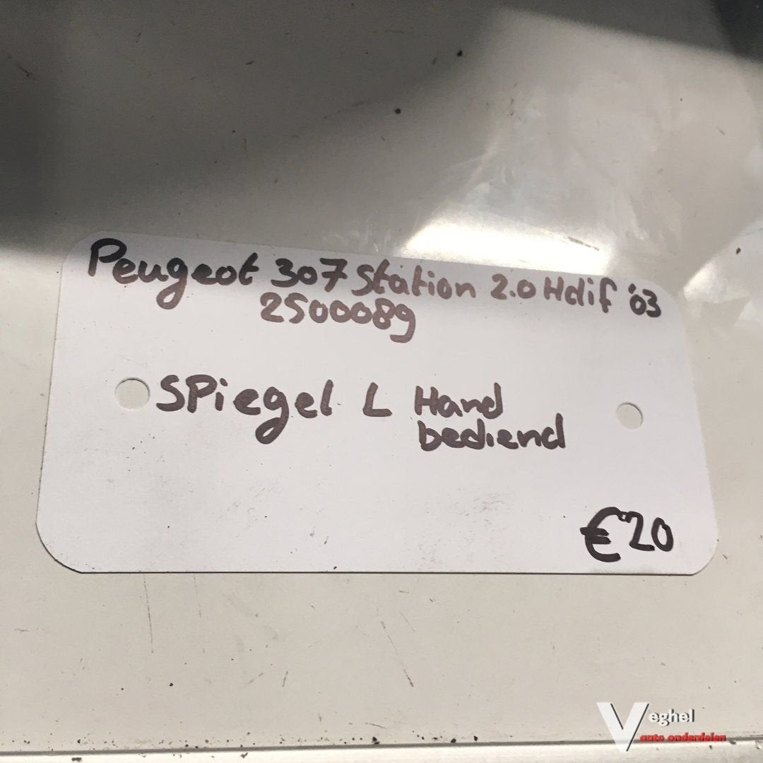 Peugeot 307 Station 2.0 hdi 2003 Wagennr 2500089 Buitenspieg, -, Utilisé, -, -
