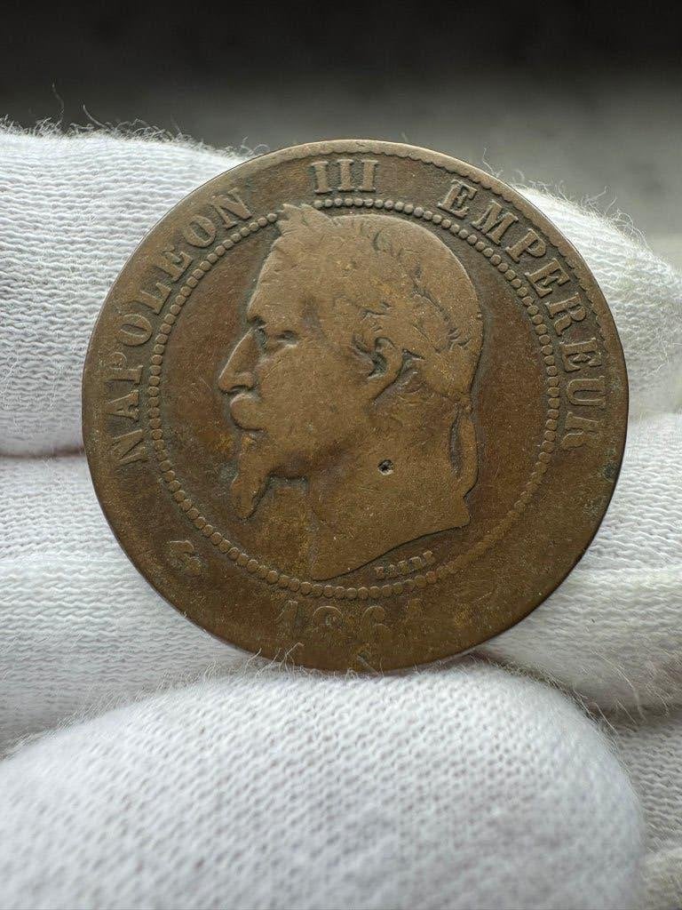 France - 10 centimes 1861 (Napoléon III), Enlèvement ou Envoi, France, Monnaie en vrac