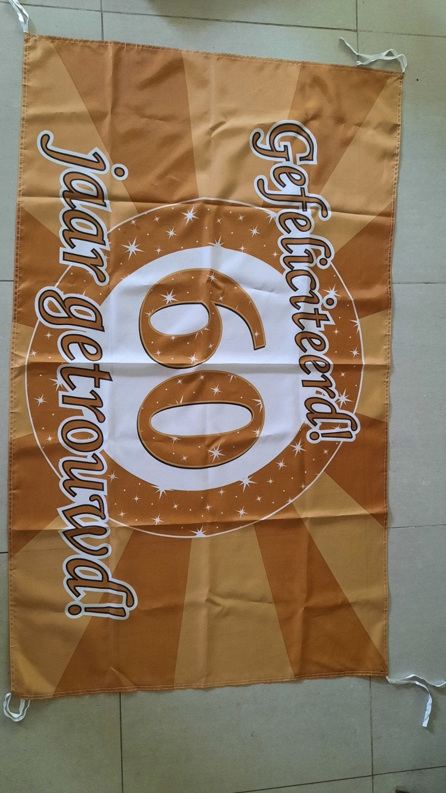 60 jaar getrouwd, Divers, Drapeaux & Banderoles, Enlèvement
