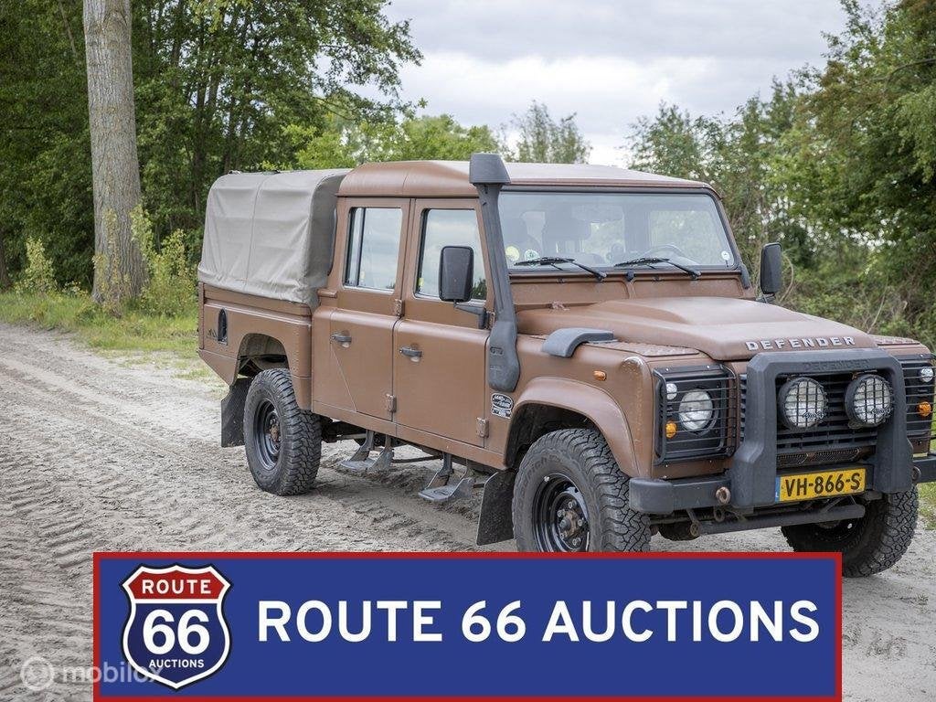 Land Rover Defender 130 pick-up | 2014 | Route 66 Auctions, Auto's, Land Rover, Gebruikt, Zwart, Handgeschakeld, Overige carrosserie