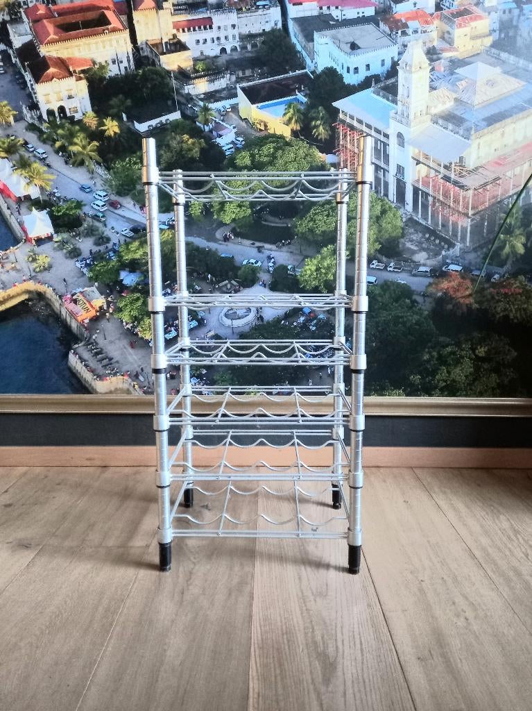 IKEA Verzinkt OMAR Wijnrek of Flessenrek voor > 24 Flessen, Comme neuf, Enlèvement, Métal, 75 cm ou plus