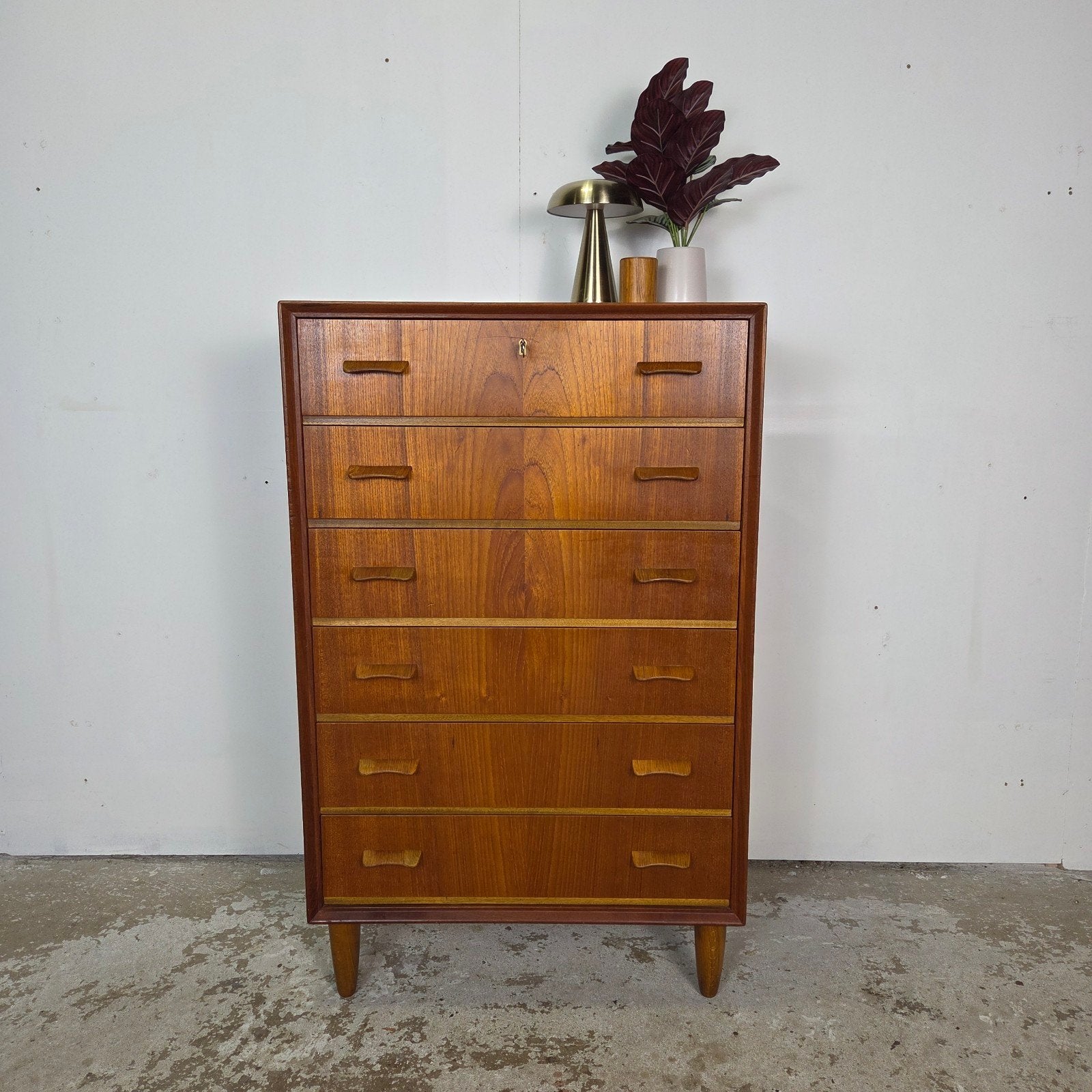 Vintage jaren 60 Deens design ladekasten, teak, palissander, Ophalen, Scandinavisch, Mid Century, Danish, Chest of drawers, Teakhout
