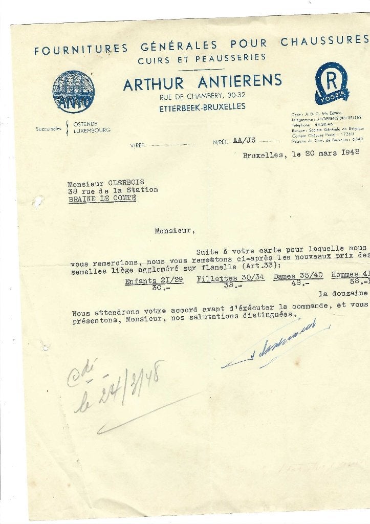 Ancien courrier 1948, Envoi, Utilisé
