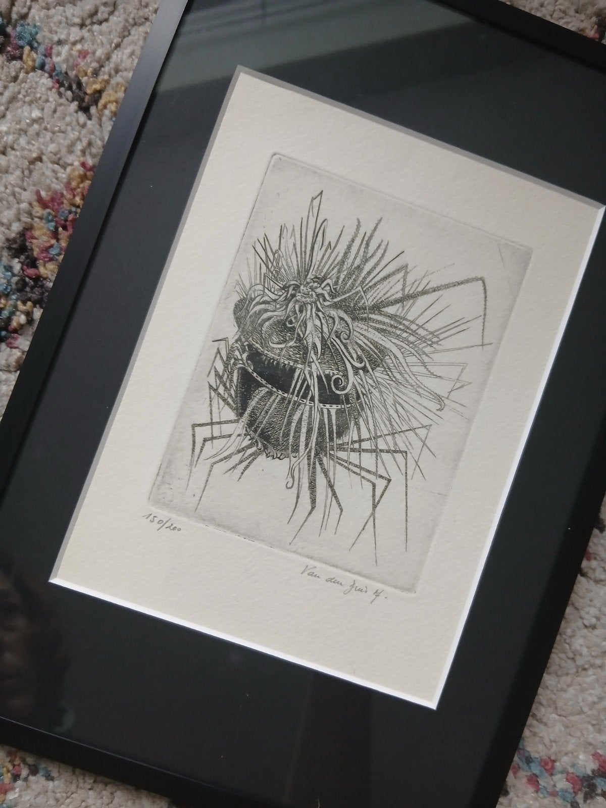Originele ets van Maurice Van den Dries, gesigneerd, Antiek en Kunst, Kunst | Etsen en Gravures, Ophalen of Verzenden, Ets, Gesigneerd