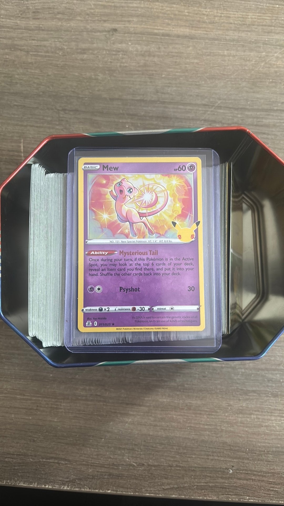 Pokemon kaarten bulk set met 2 mew 011/025 inclusief, Ophalen of Verzenden, Zo goed als nieuw