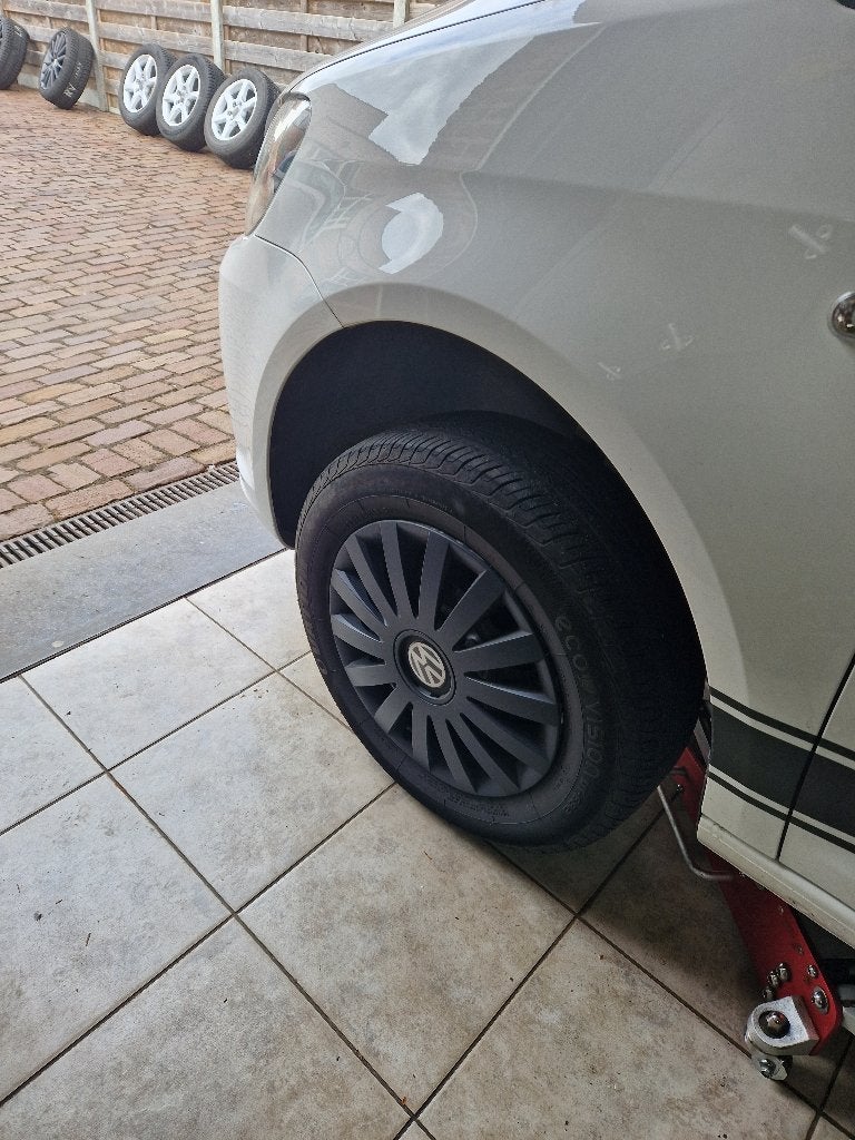vw 5x112 15" stale velgen met schelen 195 65 15, 15 pouces, Pneus et Jantes, Pneus été, Enlèvement