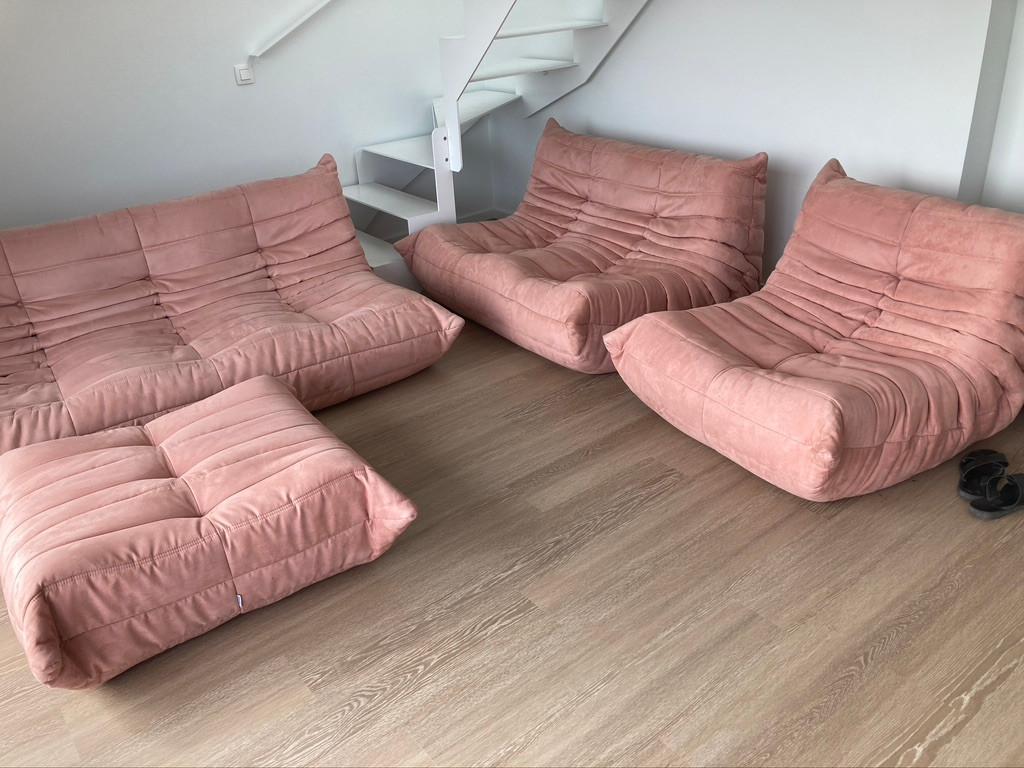 Togo Ligne Roset  2 zits en 3 zits bank, Huis en Inrichting, Ophalen, Gebruikt, Overige maten, 150 tot 200 cm