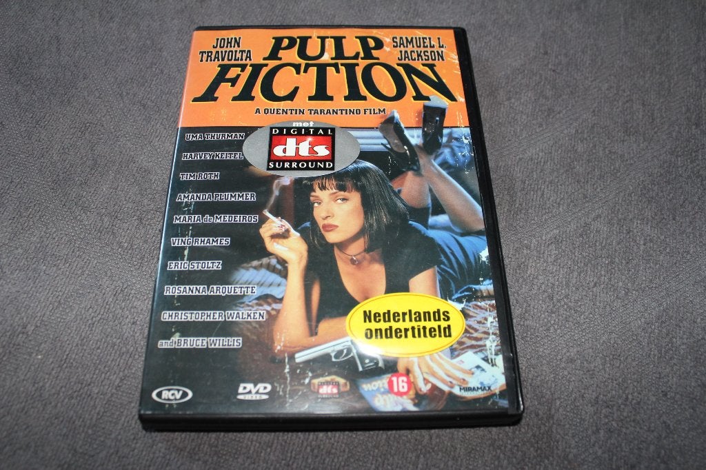 DVD Pulp Fiction, Maffia en Misdaad, Vanaf 16 jaar, Nederlands, Ophalen of Verzenden