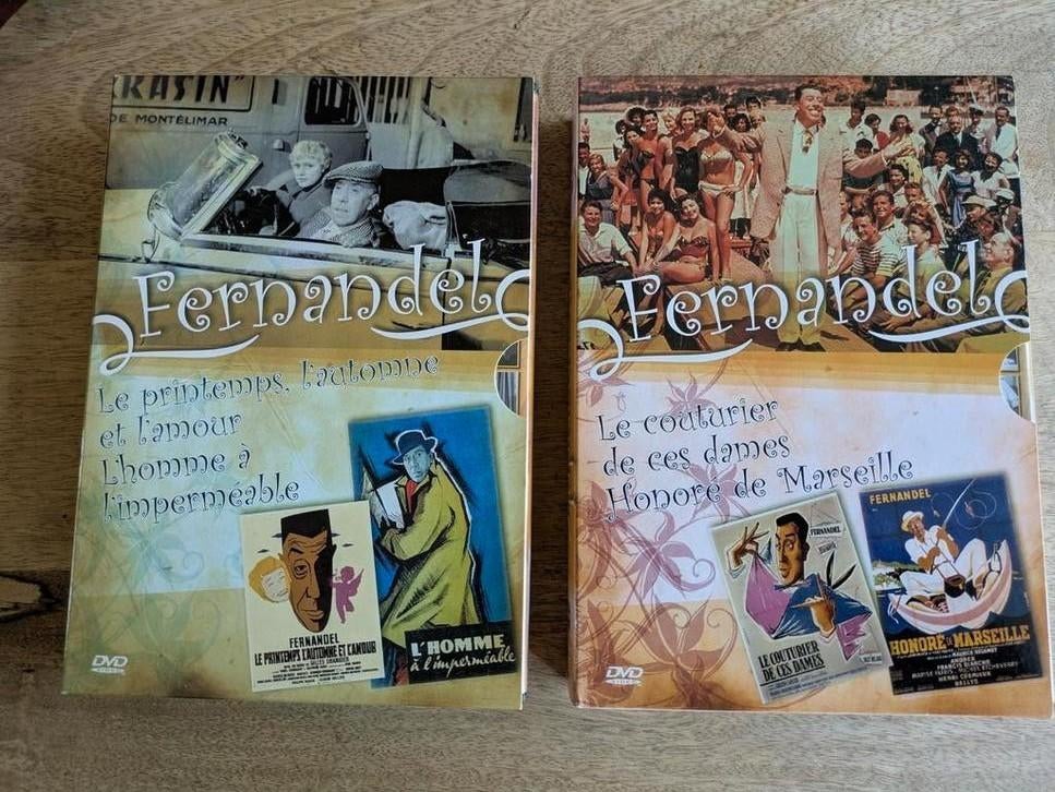 2 x dvd box Fernandel, Enlèvement ou Envoi, Comme neuf, Comédie