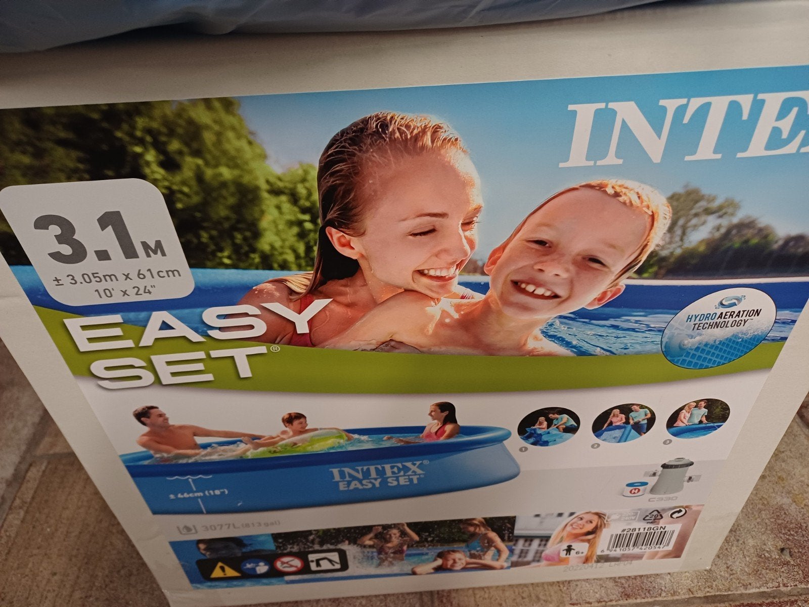 zwembad 305x61,Intex, Ophalen, Rond, Nieuw, 200 tot 400 cm