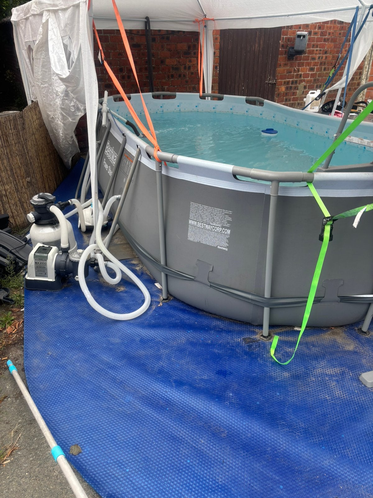 Bestway Zwembad met zandfilter pomp, Tuin en Terras, Zwembaden, Ophalen, Zo goed als nieuw