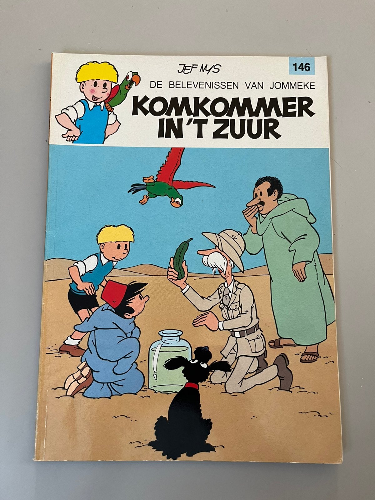 Strip Jommeke Komkommer in ‘t zuur, Boeken, Eén stripboek, Ophalen of Verzenden, Gelezen