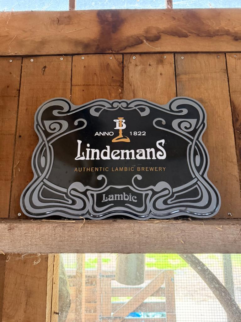 Lindemans reclamebord, Verzamelen, Biermerken, Ophalen, Nieuw
