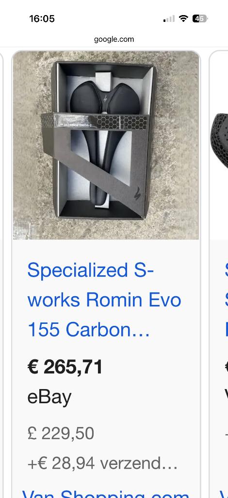 Sworks EVO romin 155mm zadel, Vélos & Vélomoteurs, Vélos Pièces, Enlèvement, Comme neuf, Selle, Carbone