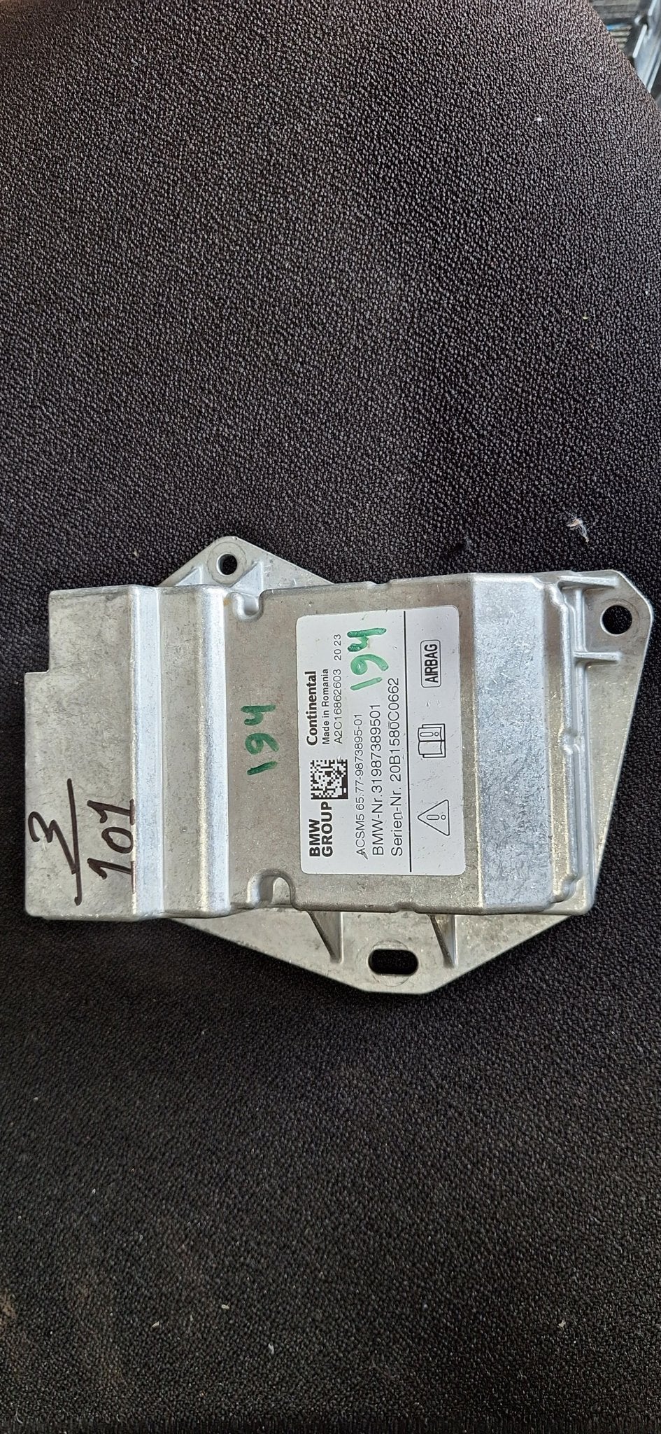 Originele Airbag Stuurmodule Computer BMW 1-Serie F40 2-Seri, -, Utilisé, -, -