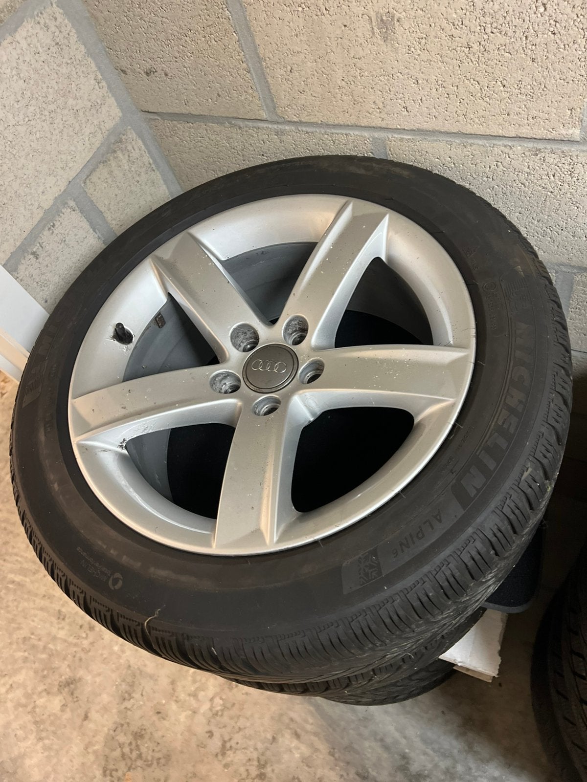 Audi velgen, Ophalen, Gebruikt, Banden en Velgen, 17 inch