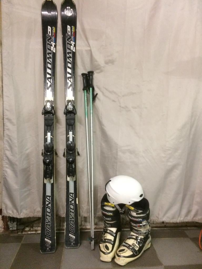 Skimateriaal, Sport en Fitness, Skiën en Langlaufen, Ophalen, 160 tot 180 cm, Gebruikt, Salomon