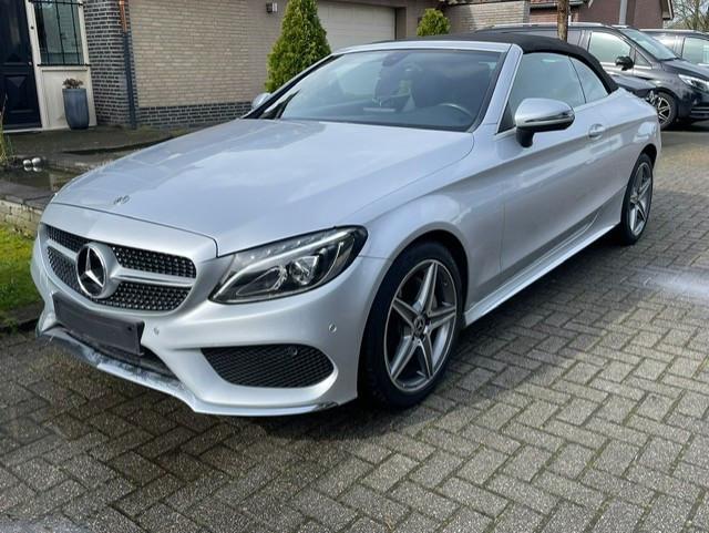 Mercedes-Benz C-Klasse Cabrio 180 AMG LINE NAVI CAMERA LED, Argent ou Gris, Cabriolet, Mercedes-Benz, Automatique