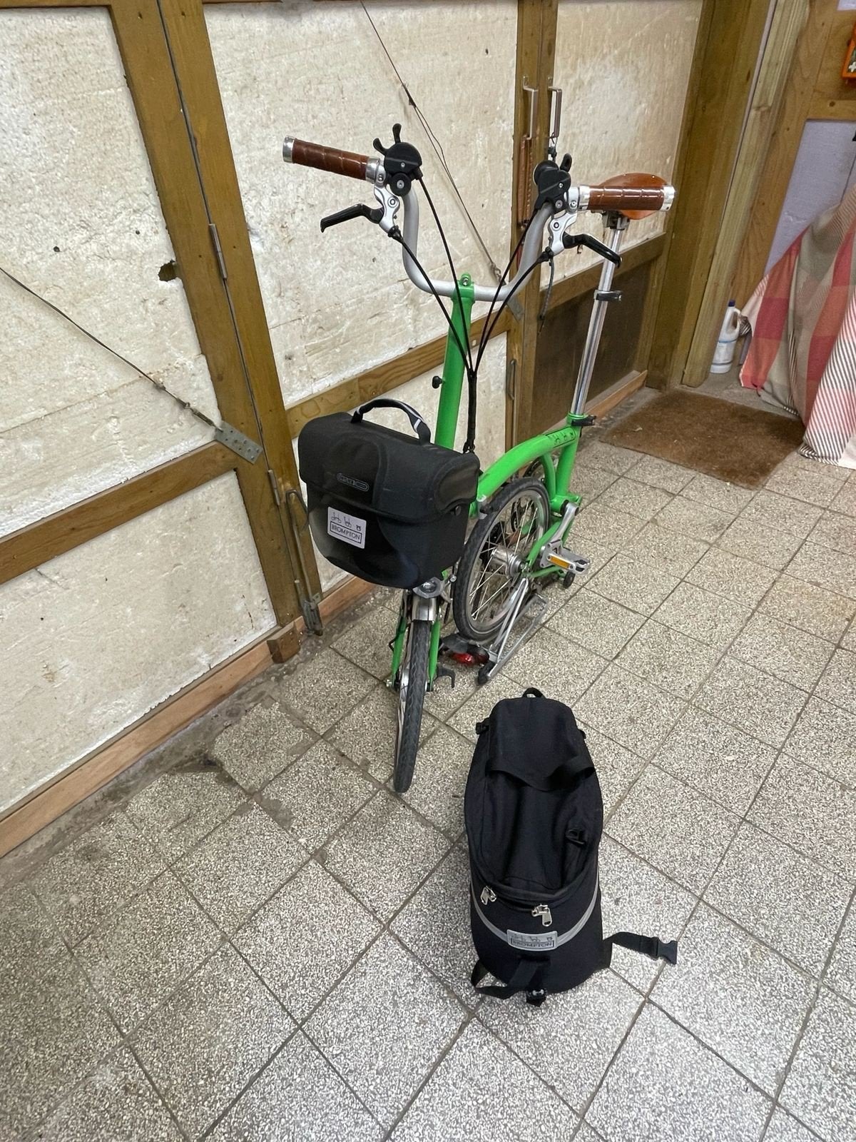 Brompton, 6 vitesses, double barre de selle, selle Brooks, Enlèvement, Selle
