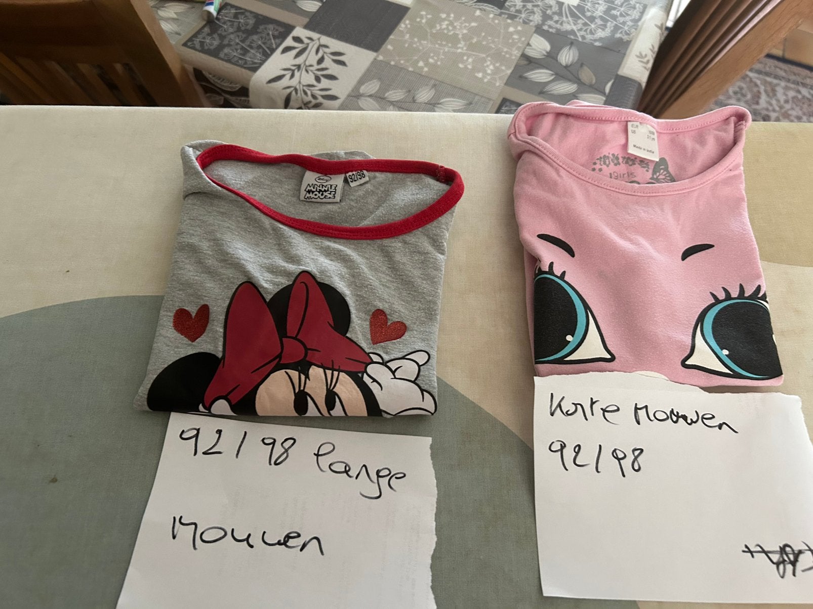 2 stuk meisjes t shirt, Kinderen en Baby's, Ophalen, Gebruikt, Meisje