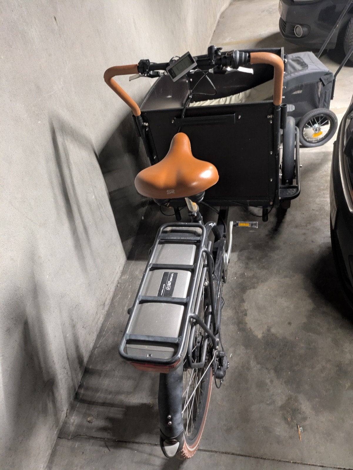 Zwarte bakfiets, Fietsen en Brommers, Elektrische fietsen, Ophalen