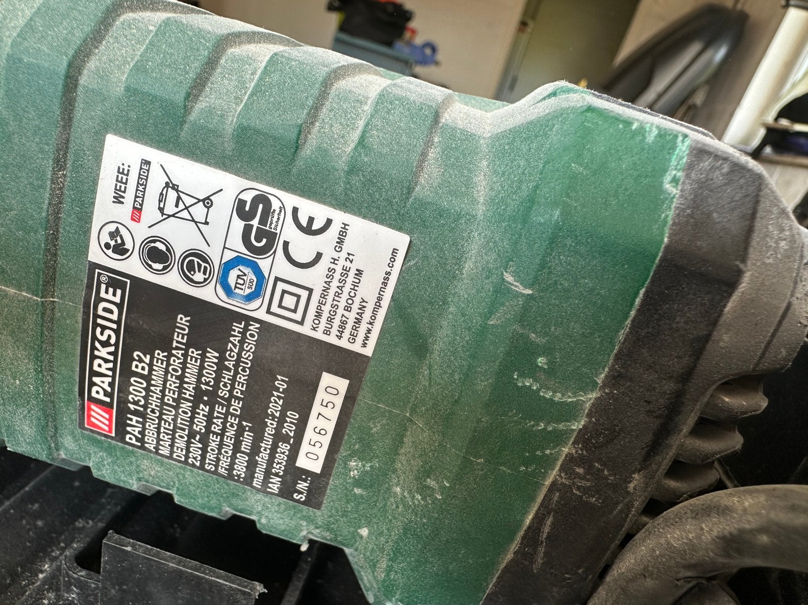 Breekhamer, Doe-het-zelf en Bouw, Gereedschap | Boormachines, Ophalen, Zo goed als nieuw