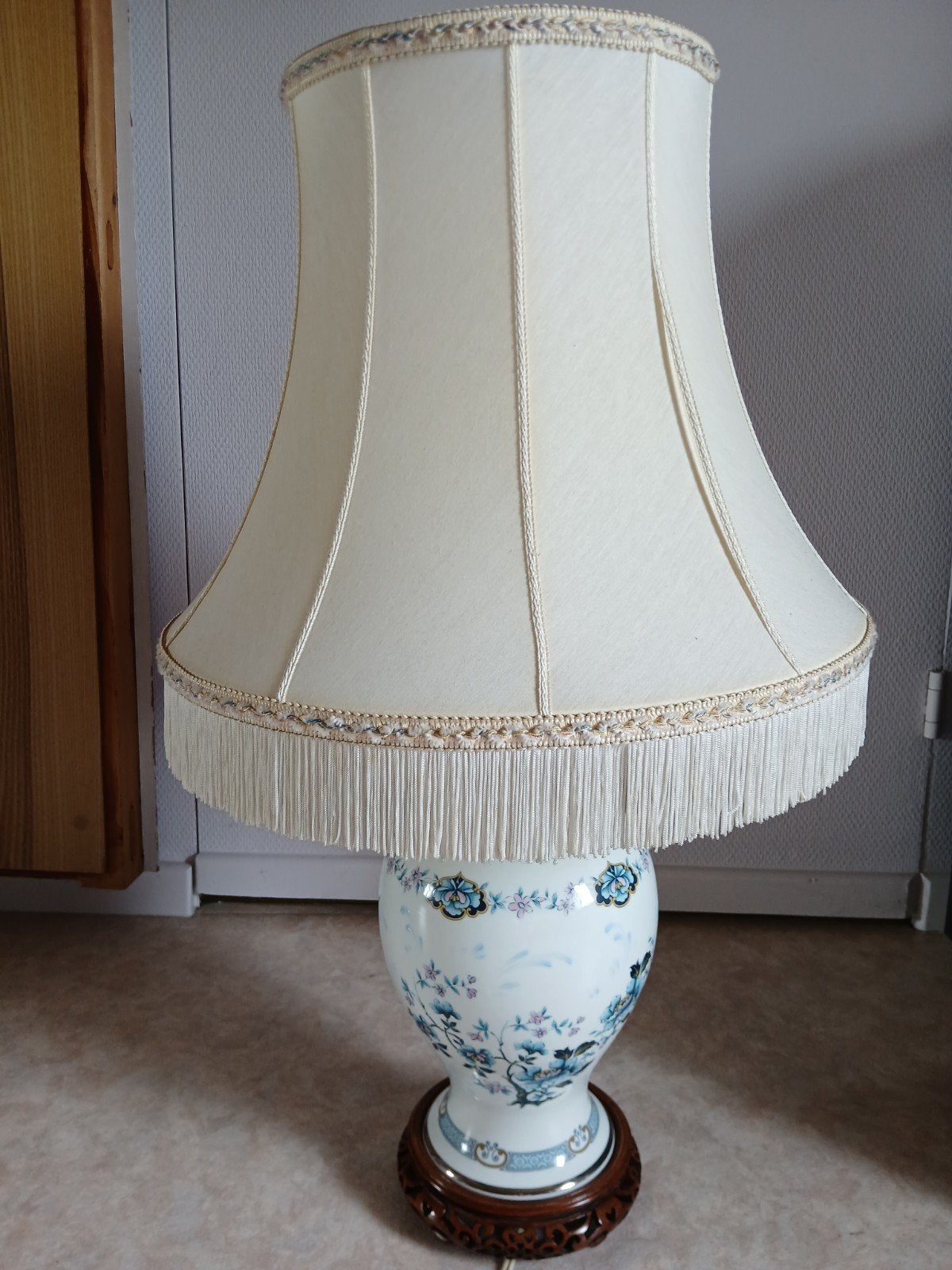 Vintage tafellamp Limoges porselein, Antiek en Kunst, Ophalen