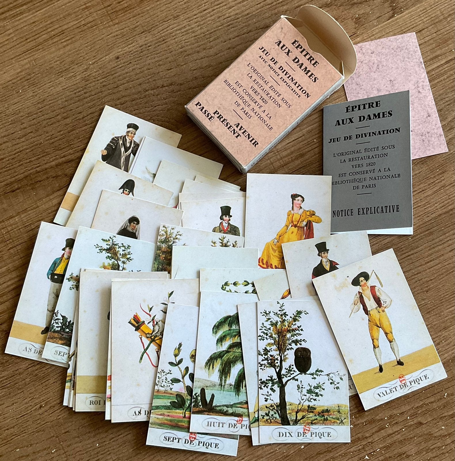 Ancien jeu de cartes DAME DE COEUR/ÉPITRE AUX DAMES, Enlèvement ou Envoi, Comme neuf, Carte(s) à jouer