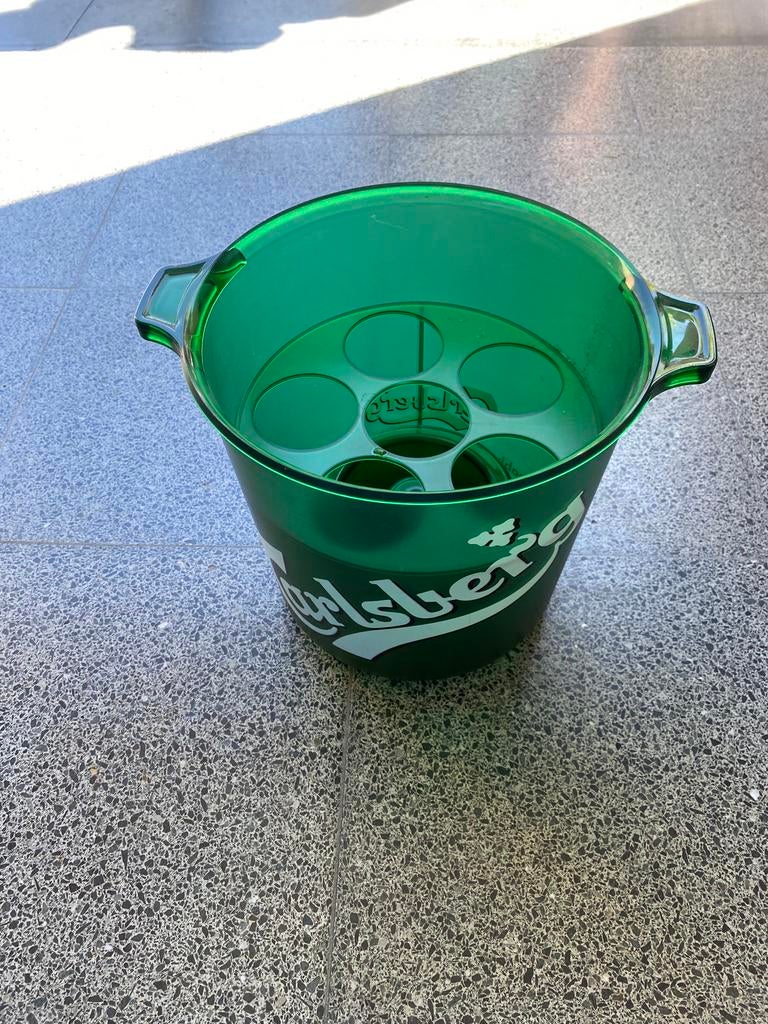 Seau à glace Carlsberg, Maison & Meubles, Enlèvement, Comme neuf, Vert