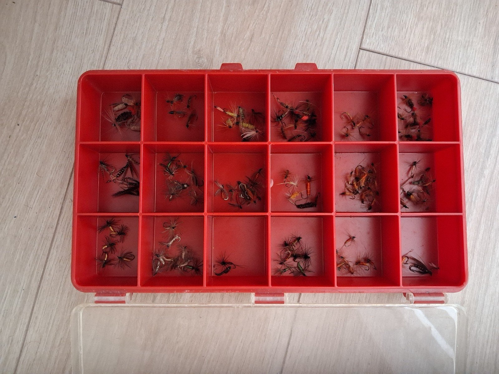 vliegen voor het vliegvissen, Ophalen