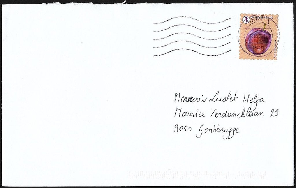 2018 - BELGIË - Cover + Pruim [OBP-COB 4805] + GENT, Met envelop, Verzenden, Frankeerzegel, Gestempeld