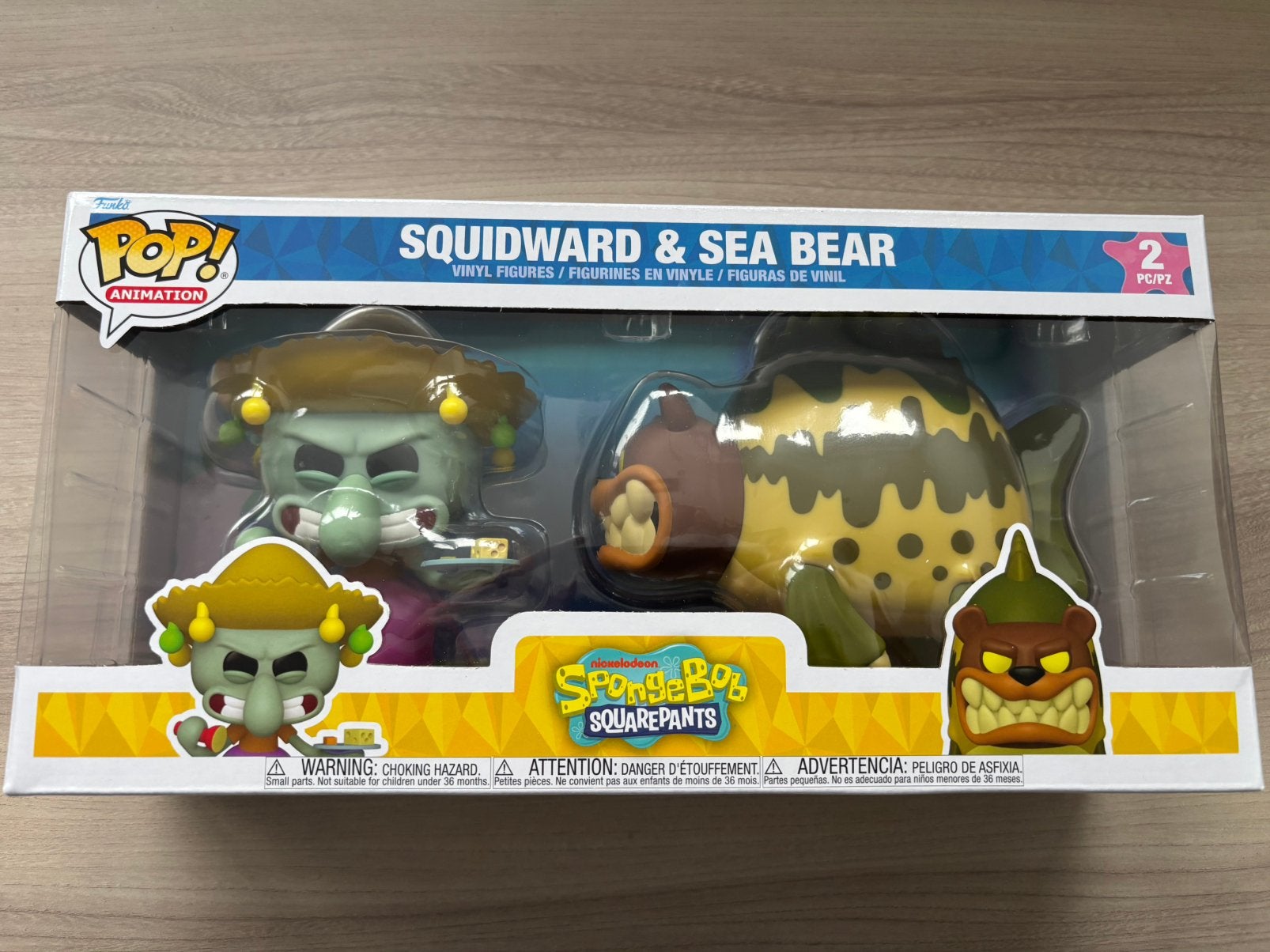 Funko Pop! SpongeBob Squidward & Sea Bear 2-Pack, Verzamelen, Ophalen of Verzenden, Zo goed als nieuw