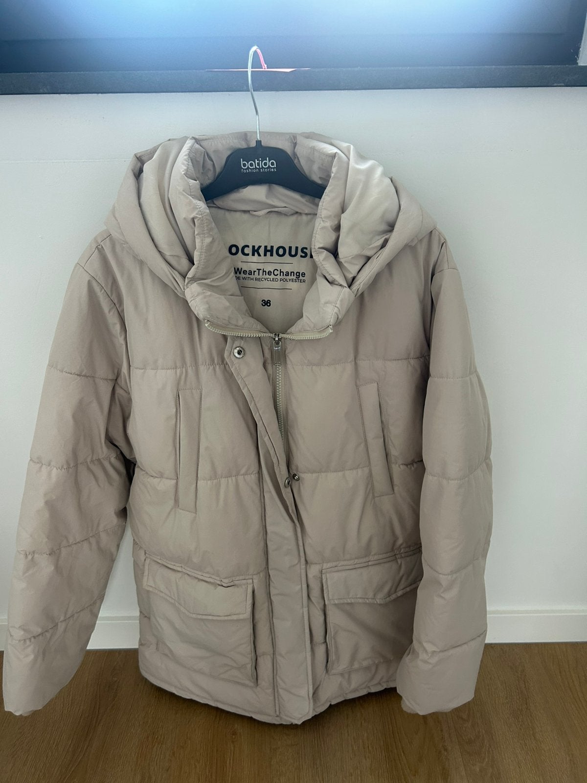 Jas, Kleding | Dames, Ophalen, Zo goed als nieuw, Beige
