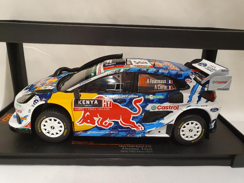 Ford Puma Hybrid Kenia Rally 2024 Ixo 1:18, Ophalen of Verzenden, Nieuw, Auto, Overige merken